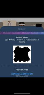 Benson Boone | 2 tickets | Forest National (BE), Tickets & Billets