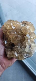 prachtige goudgele fluoriet uit Spanje!, Verzamelen, Ophalen of Verzenden