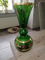 Vintage groen glaswerk, Ophalen