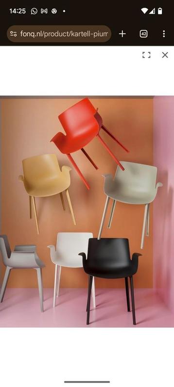 Kartell Piuma design stoelen  beschikbaar voor biedingen
