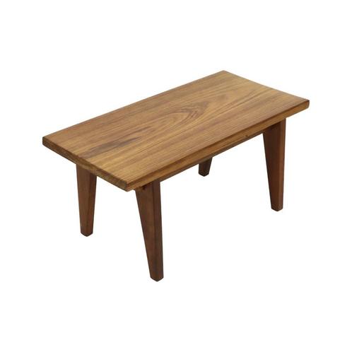 Vintage Massief Teak Houten Bijzettafel Plantentafel Sixties, Antiek en Kunst, Curiosa en Brocante, Ophalen of Verzenden