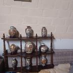 Houten rek met Chinezen vaasjes, Antiek en Kunst, Ophalen