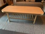 salontafel LISTERBY IKEA 140 x 60 cm eikenfineer, Comme neuf, 100 à 150 cm, Rectangulaire, Autres essences de bois