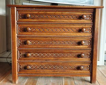 Commode, Ophalen, Gebruikt, 5 laden of meer, Landelijk klassiek