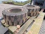 2 vol rubberen heftruck banden, Maat 23 x 10 -12 Banden, Enlèvement, Comme neuf