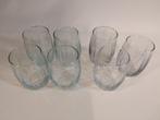 Set drinkglazen, lichtgroen/grijs (30 cl)., Ophalen of Verzenden, Gebruikt, Waterglas