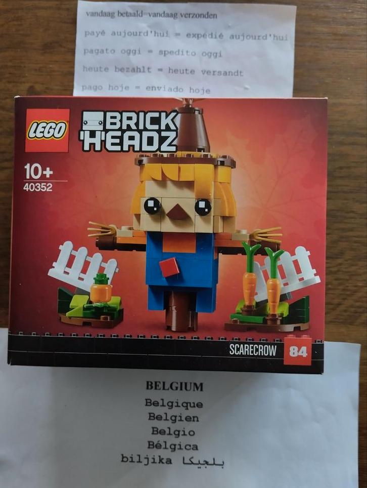 Lego 40352 Brick Headz Thanksgiving vogelverschrikker, Enfants & Bébés, Jouets | Blocs de construction, Neuf, Envoi