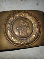 militaria all ww 1 boucle de ceinturon en laiton, Enlèvement ou Envoi, Armée de terre, Autres types