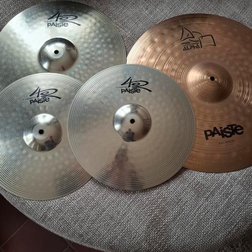 Professionele Paiste cymbalen set voor uw drumstel in zgst, Muziek en Instrumenten, Instrumenten | Toebehoren, Zo goed als nieuw