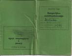 Belgique - Carnet de mobilisation civile - 1939, Collections, Objets militaires | Seconde Guerre mondiale, Autres types, Autres