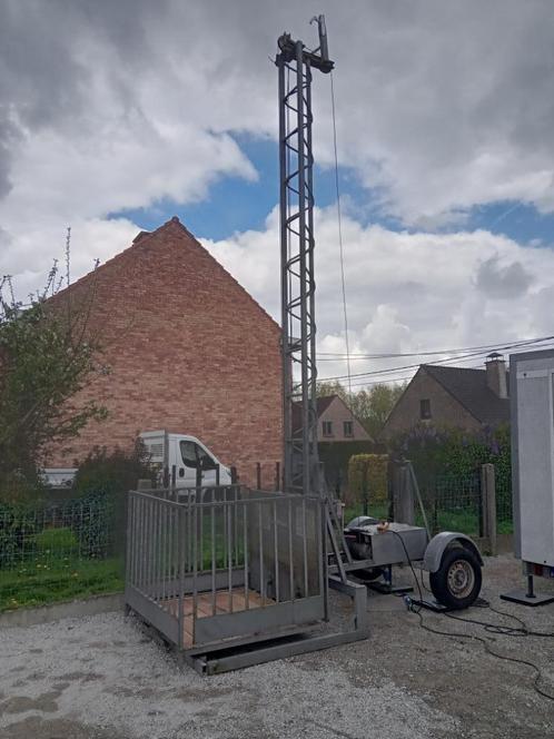 Bouwlift met mast hoogte tot 7,00 meter, Doe-het-zelf en Bouw, Bouwliften, Gebruikt, Bouwlift, Ophalen