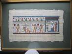 Egyptische handgeschilderde papyrus, Ophalen of Verzenden