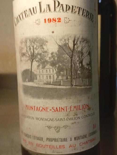 fles rode wijn van Château La Papterie, vintage 19, Verzamelen, Wijnen, Rode wijn, Ophalen
