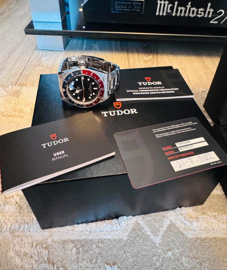 Tudor black bay gmt pepsi 2022, Handtassen en Accessoires, Horloges | Heren, Zo goed als nieuw, Rolex, Ophalen