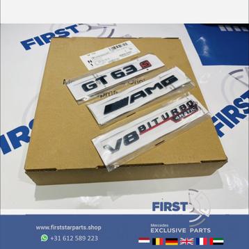 X290 GT63S AMG LOGO SET ZWART GT 63 S EMBLEMEN SET Mercedes  beschikbaar voor biedingen