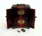 Chinees houten juwelen kastje., Antiek en Kunst, Ophalen of Verzenden