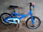 Blauwe kinderfiets decathlon, Fietsen en Brommers, Fietsen | Kinderfietsjes, Ophalen, Gebruikt
