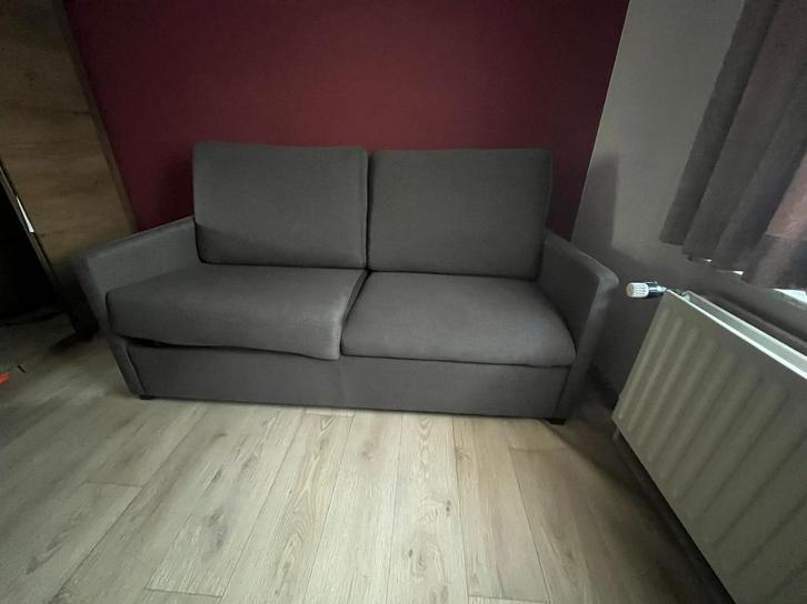 Zetelbed met stalen bedbodem, Huis en Inrichting, Zetels | Zetels, Zo goed als nieuw, Rechte bank, Tweepersoons, Minder dan 150 cm