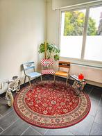 Vintage rond tapijt vloerkleed 200cm, Ophalen of Verzenden, Zo goed als nieuw, Rond