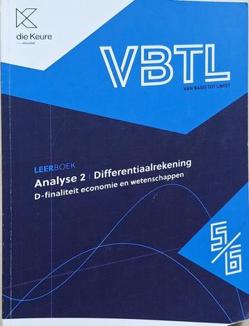 VBTL Leerboek Analyse 2 Differentiaalrekening 5-6, Enlèvement, Utilisé, Secondaire, Autre
