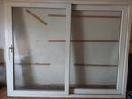 Pvc schuifraam lengte: 2,55m, hoogte: 2,02m, breedte: 14,2cm, Doe-het-zelf en Bouw, Ophalen, Gebruikt