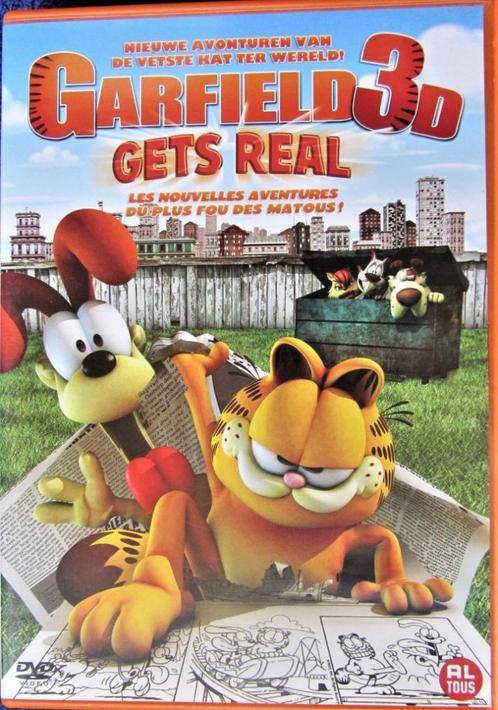 DVD - GARFIELD 3 D., Cd's en Dvd's, Dvd's | Kinderen en Jeugd, Zo goed als nieuw, Film, Avontuur, Alle leeftijden, Ophalen of Verzenden