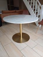 Marmeren tafel, Huis en Inrichting, Tafels | Eettafels, Ophalen, Overige materialen, Rond, Zo goed als nieuw
