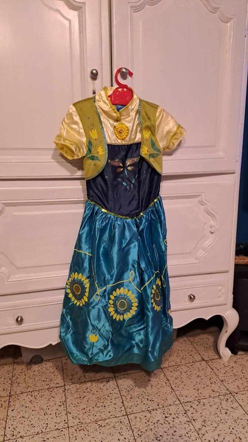 Déguisement Anna reine des neiges 5-6 ans, Kinderen en Baby's, Carnavalskleding en Verkleedspullen, Zo goed als nieuw, Ophalen