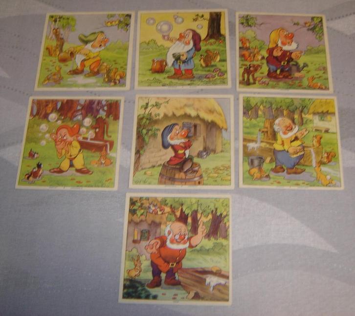 Chromos SNEEUWWITJE Cadum Savon Zeep Volledige Set 16stuks, Verzamelen, Foto's en Prenten, Zo goed als nieuw, Prent, Overige onderwerpen