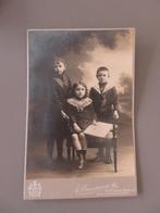 Foto CDV E. Bauwens Brussel Oostende (Joodse ?) kinderen, Verzamelen, Foto's en Prenten, Verzenden, Zo goed als nieuw, Kind, Foto