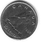 Munten Canada 10 Cents 1968 Elizabeth II Pr, Ophalen of Verzenden, Losse munt, Noord-Amerika