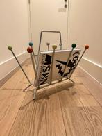 Vintage Sputnik Krantenhouder - Chroom, Huis en Inrichting, Woonaccessoires | Krantenbakken en Lectuurbakken, Ophalen, Gebruikt