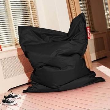 fatboy zwart amper gebruikt. in perfecte staat., Maison & Meubles, Sièges-poires, Enlèvement, Comme neuf, Noir, Pouf
