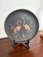 Vintage Ruscha wandbord flamingo’s keramiek handgemaakt, Antiek en Kunst, Ophalen