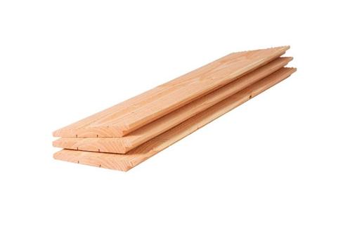 Douglas | Zweeds Rabat | Blank | Zwart | Schuttingplank, Tuin en Terras, Palen, Balken en Planken, Nieuw, Planken, Hardhout, Ophalen of Verzenden
