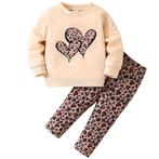 Panterprint meisjes set - maat 74, Kinderen en Baby's, Babykleding | Maat 74, Ophalen of Verzenden, Nieuw, Meisje, Setje