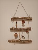 Decoratie in hout, touw, bladeren, houten vogels; 30 x 60 cm, Huis en Inrichting, Ophalen, Zo goed als nieuw