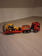 Bruder Mercedes: dieplader, oplegger met kraan, Ophalen, Zo goed als nieuw