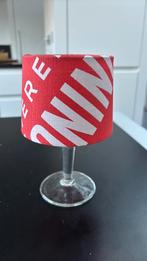 De Koninck glas met lampenkapje, Ophalen, Zo goed als nieuw, Glas, Minder dan 50 cm