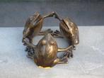 grenouille 3x ( la danse ) en bronze ., Enlèvement ou Envoi, Bronze