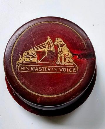 His Masters Voice platenborstel, ca. 1920 beschikbaar voor biedingen