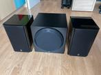 Enceintes + caisson Yamaha, Audio, Tv en Foto, Luidsprekerboxen, Gebruikt, 60 tot 120 watt, Complete surroundset, Ophalen