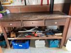 Gebruikte houten werkbank., Ophalen, Gebruikt