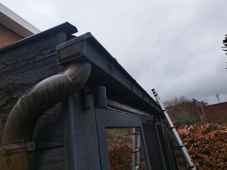 Dakgoot koper, 5,5 m en koperen regenpijp, 2,5 m., Tuin en Terras, Partytenten, Ophalen