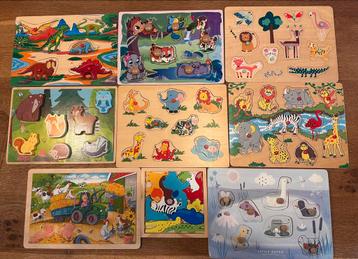 Houten puzzels 10 stuks beschikbaar voor biedingen