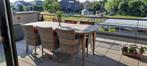 tuintafel met 6 stoelen, Ophalen, Gebruikt, Rotan