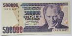 Turkije  500.000 Lira 1998, Envoi