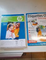Papier polyvalent HP +,E tiquette cd, Audio, Tv en Foto, Fotografie | Fotopapier, Ophalen of Verzenden, Zo goed als nieuw