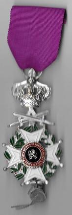 Médaille de Chevalier de l'Ordre de Léopold, Envoi, Armée de terre, Ruban, Médaille ou Ailes