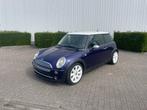 Mini Cooper 1.6 Benzine – 2005 – Lederen interieur, Auto's, Voorwielaandrijving, Zwart, Leder, Bedrijf